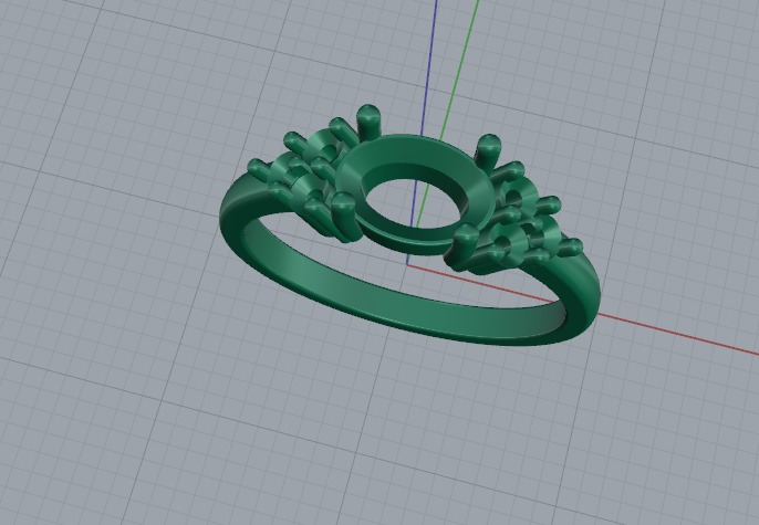 Ring oval Model 6318 3D print model_2
