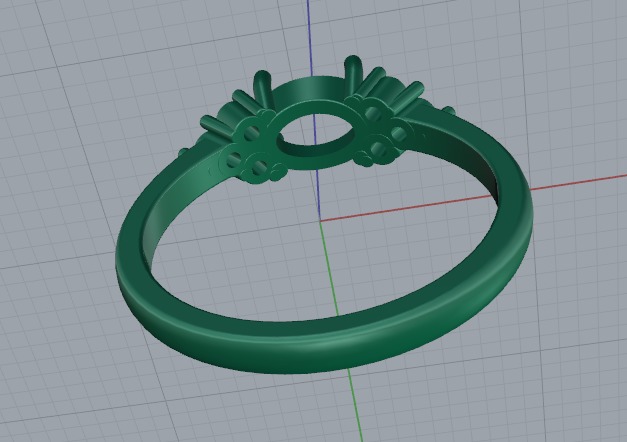 Ring oval Model 6318 3D print model_4