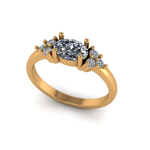 Ring oval Model 6318 3D print model_1