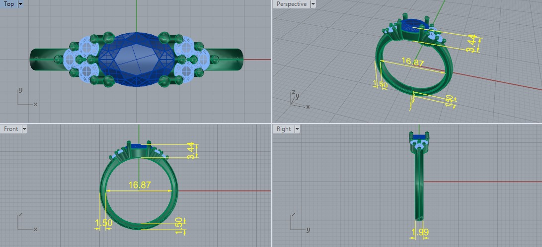 Ring oval Model 6318 3D print model_5