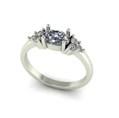 Ring oval Model 6318 3D print model_0