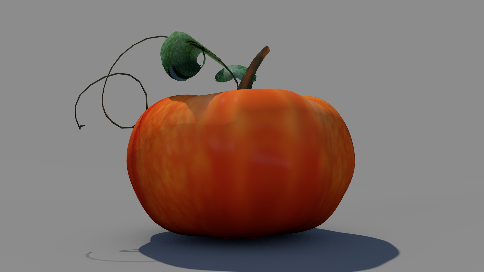 Abobora de Halloween 3D model_8