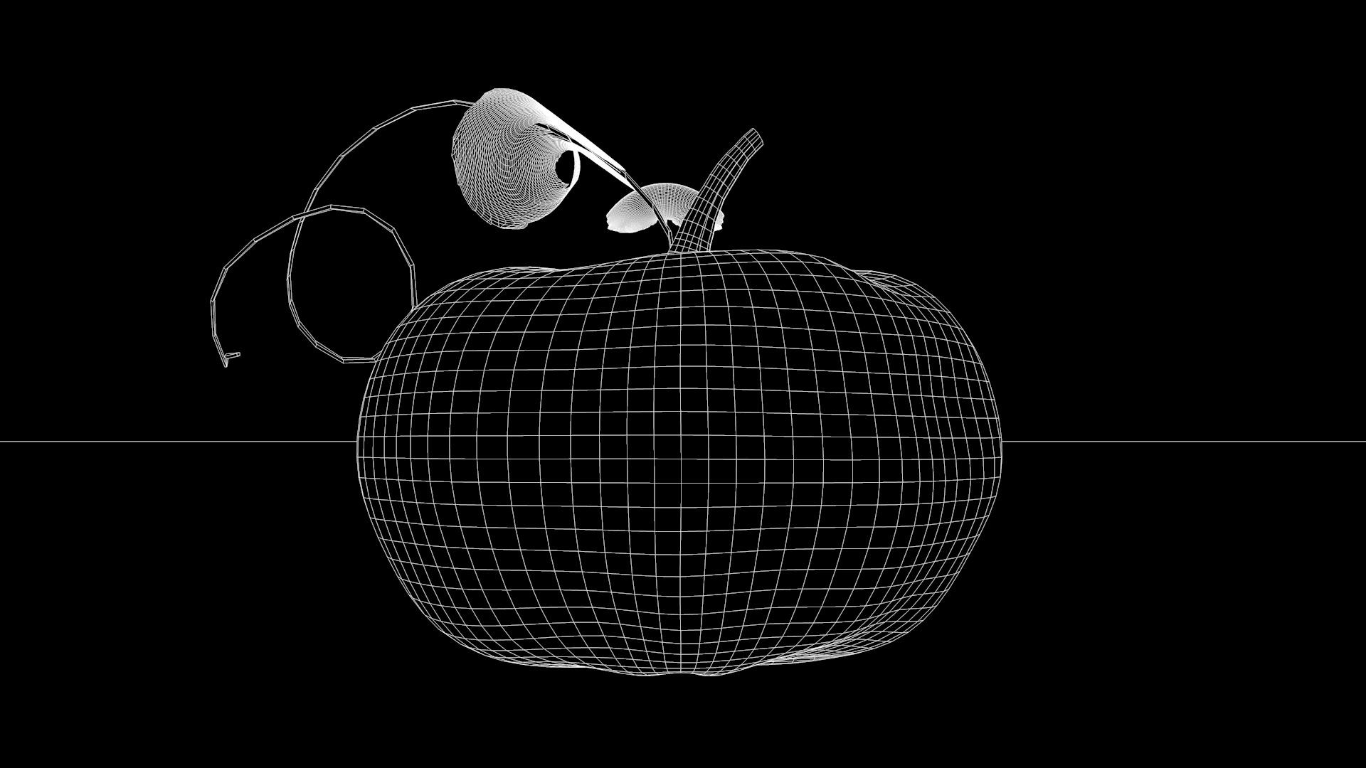 Abobora de Halloween 3D model_9