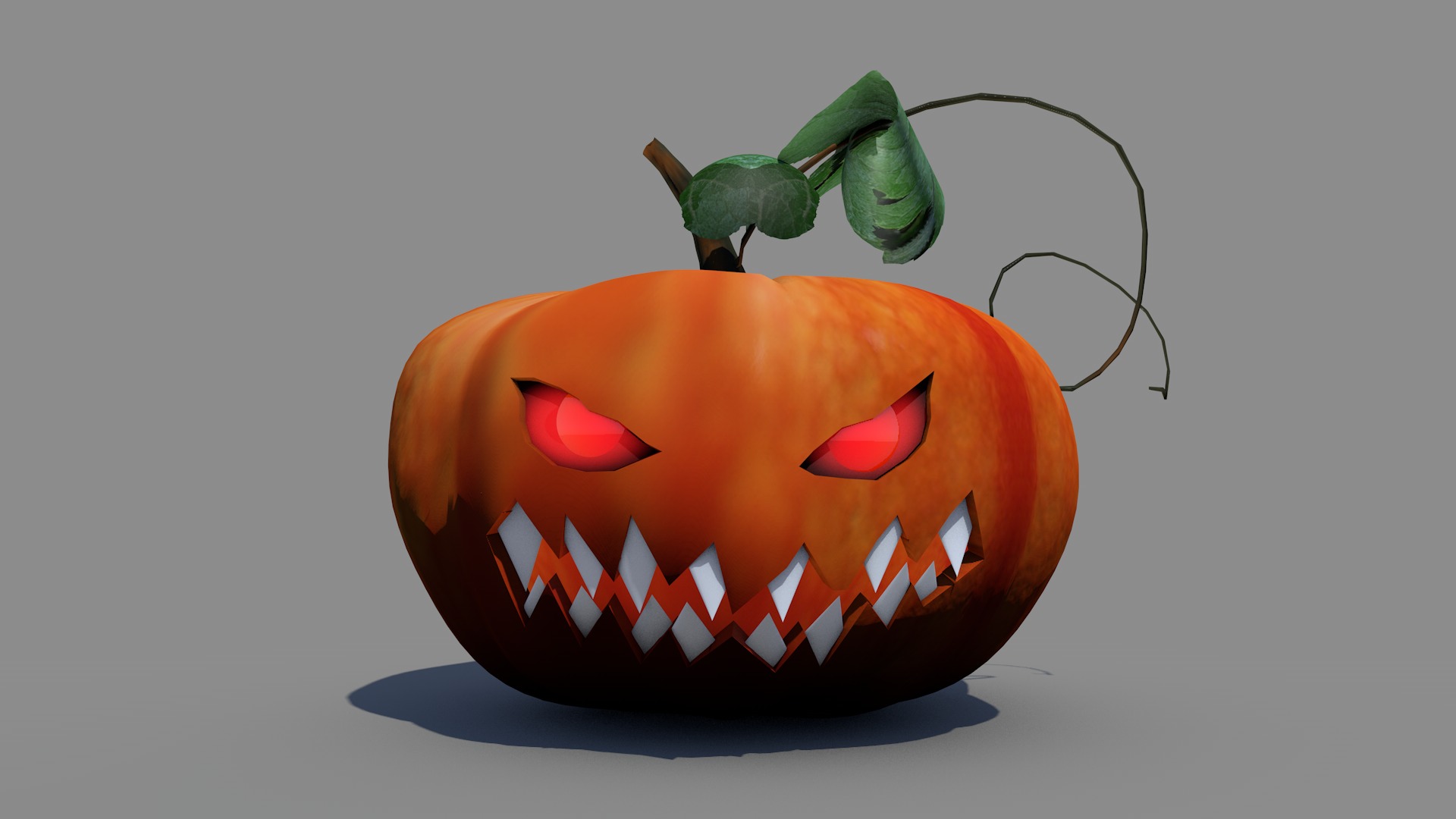 Abobora de Halloween 3D model_6