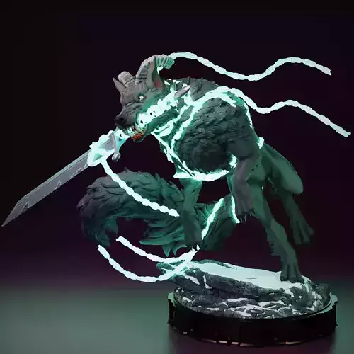 Fenrir - The Wolf God - Tabletop mini