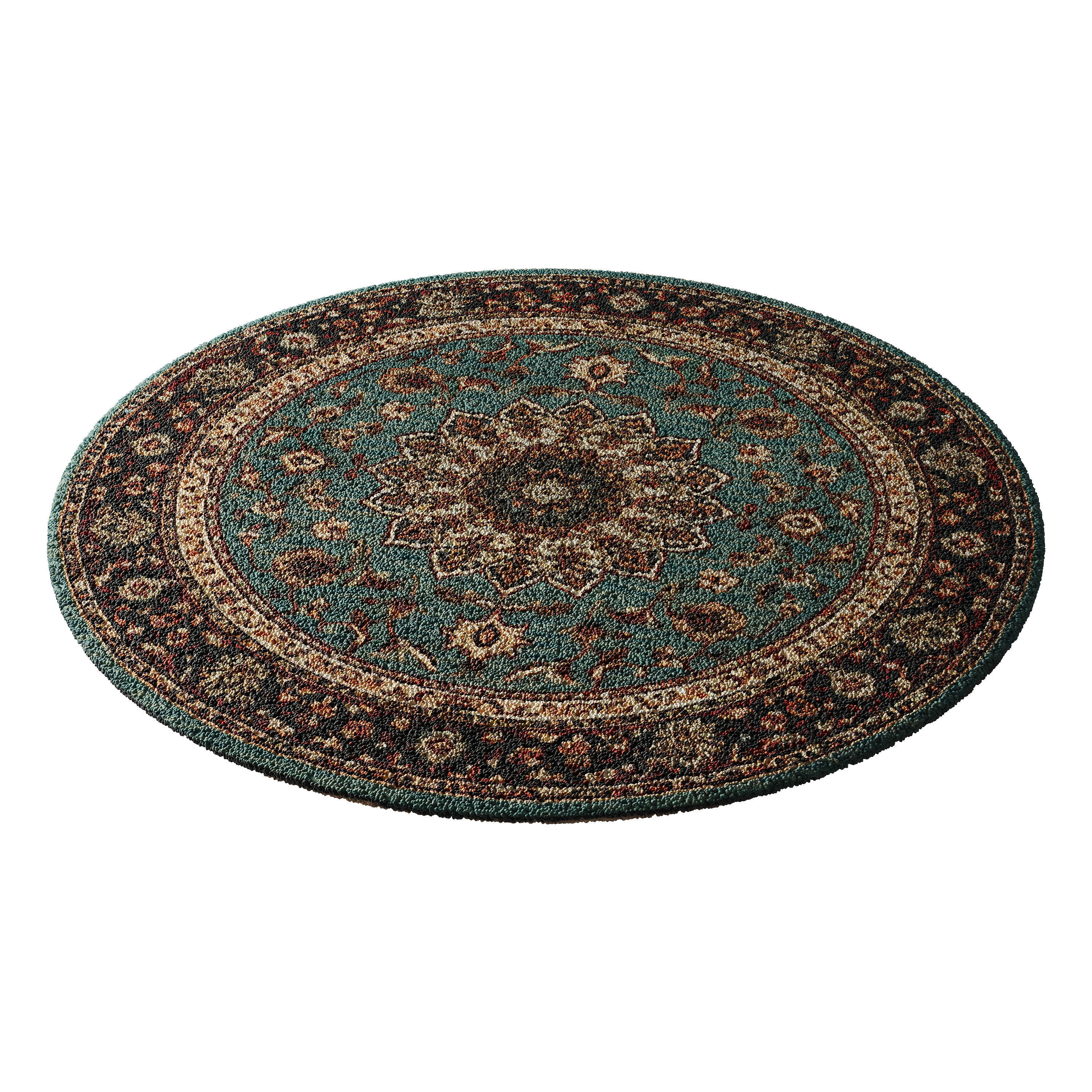 Round carpet 1 3D model_3