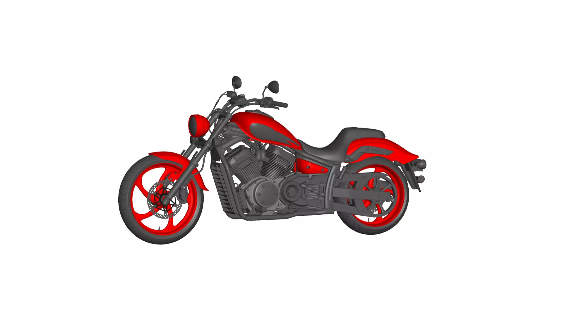 Yamaha Stryker 3D model_0