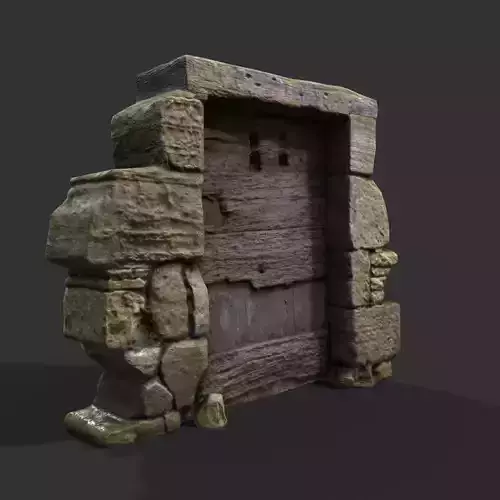 Medieval Door photogrammetry based 3d model 2