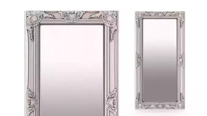 Haywood Wall Mirror Antique Silver  
