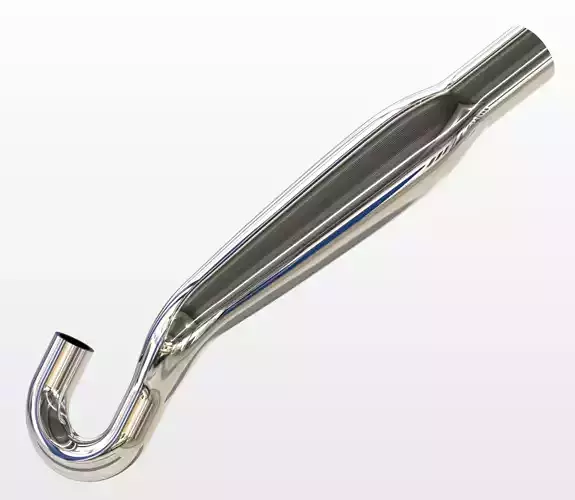 Motorcycle Exhaust Muffler Pipe 3D print model