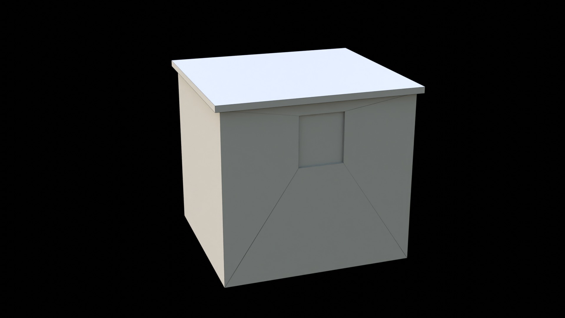 Rooftop Entrance Low-poly 3D model_10