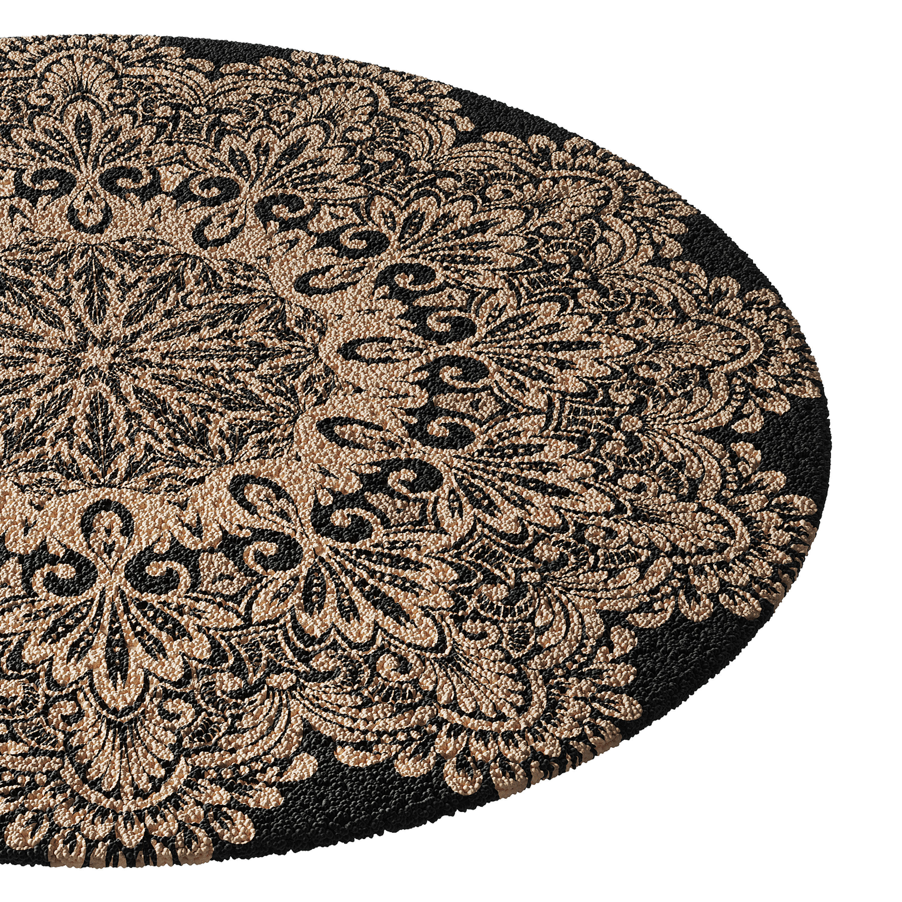 round carpet 5 3D model_9