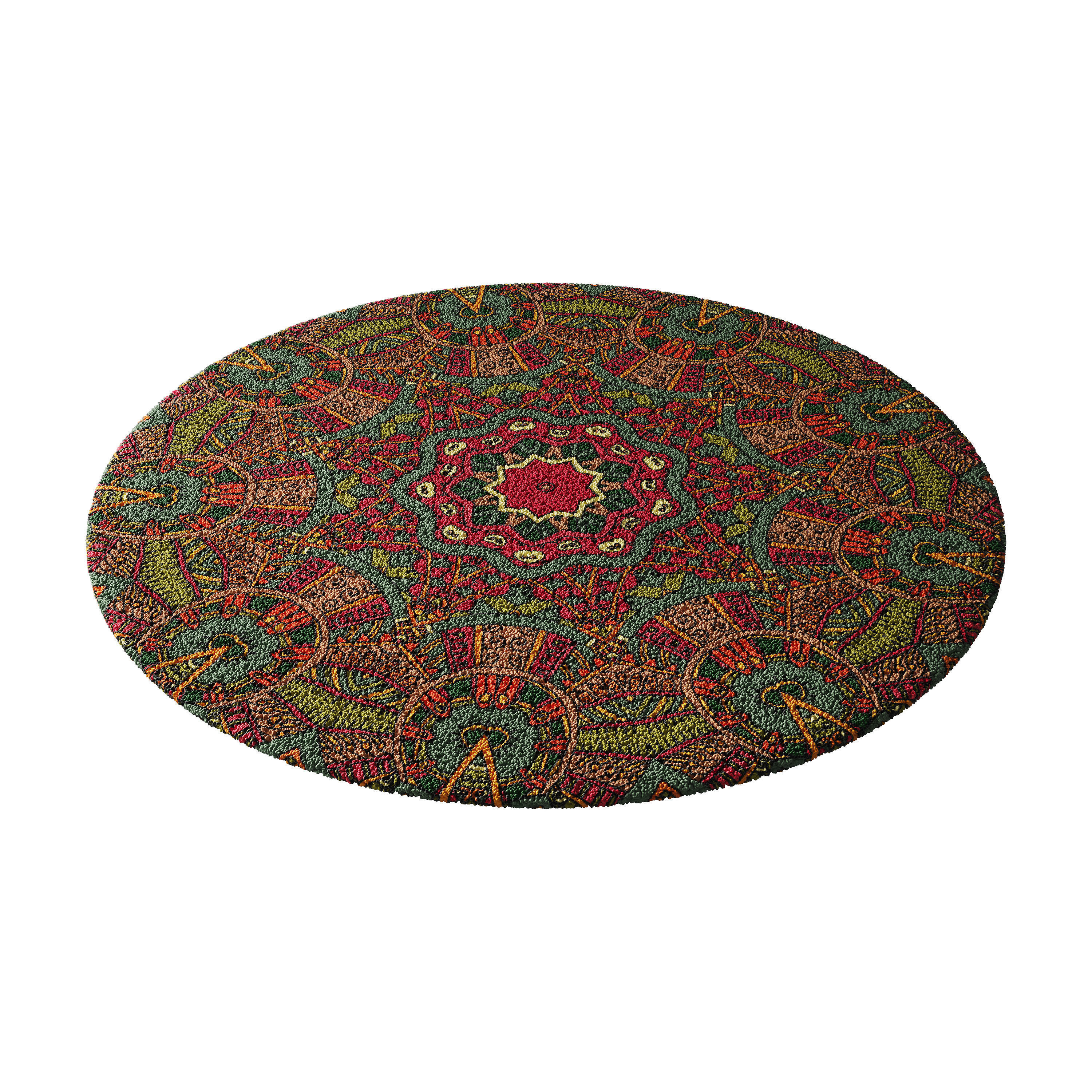 round carpet 5 3D model_8