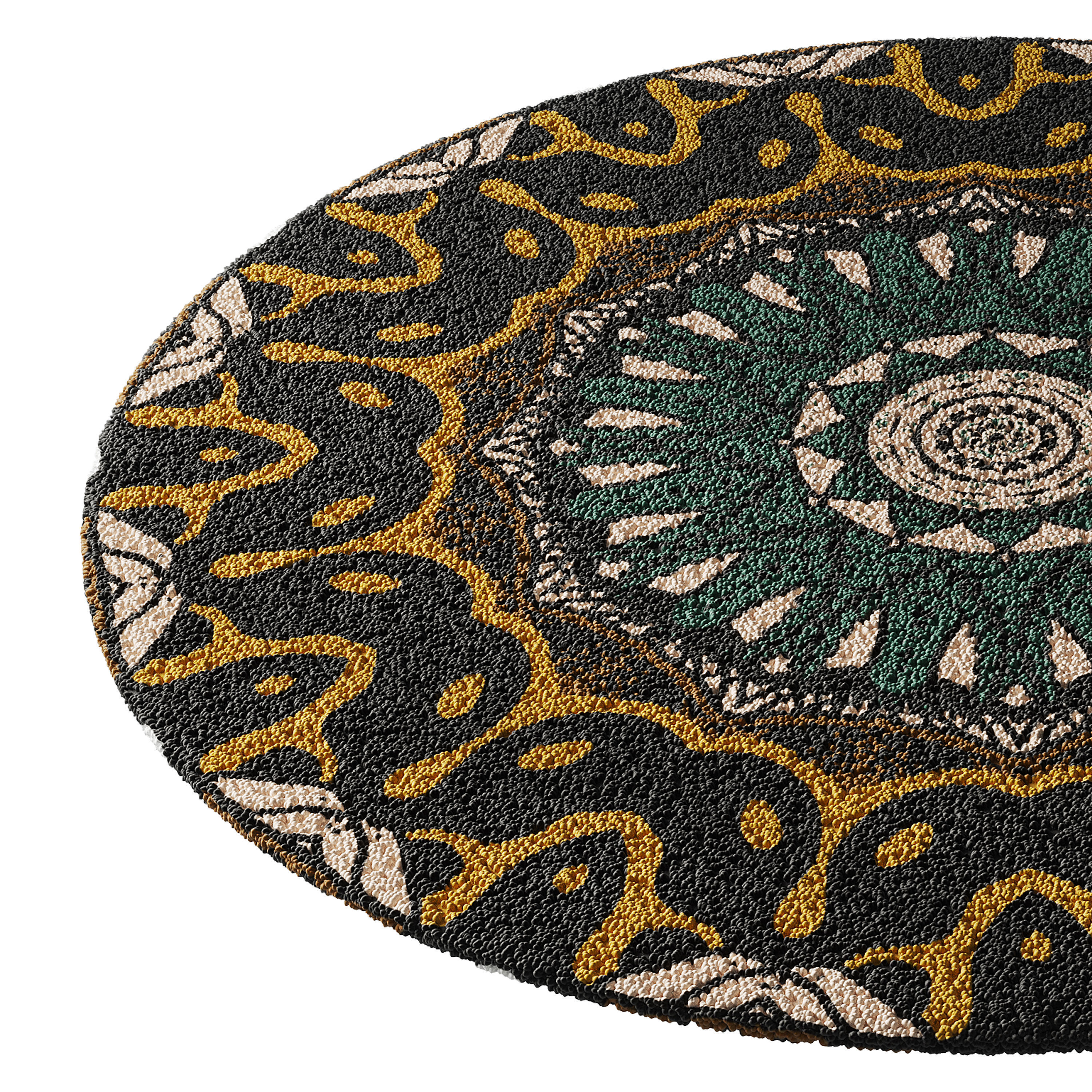round carpet 5 3D model_7