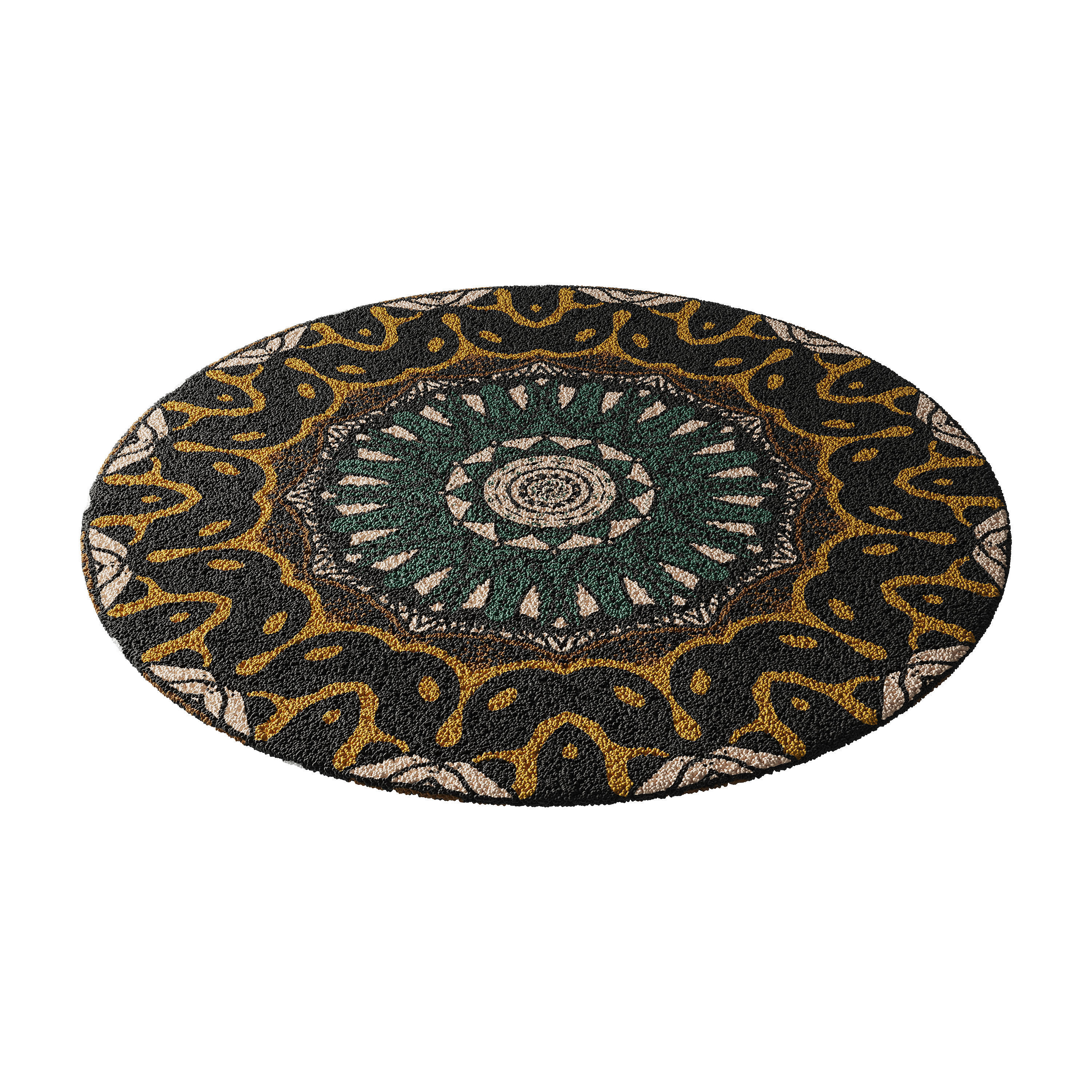 round carpet 5 3D model_4