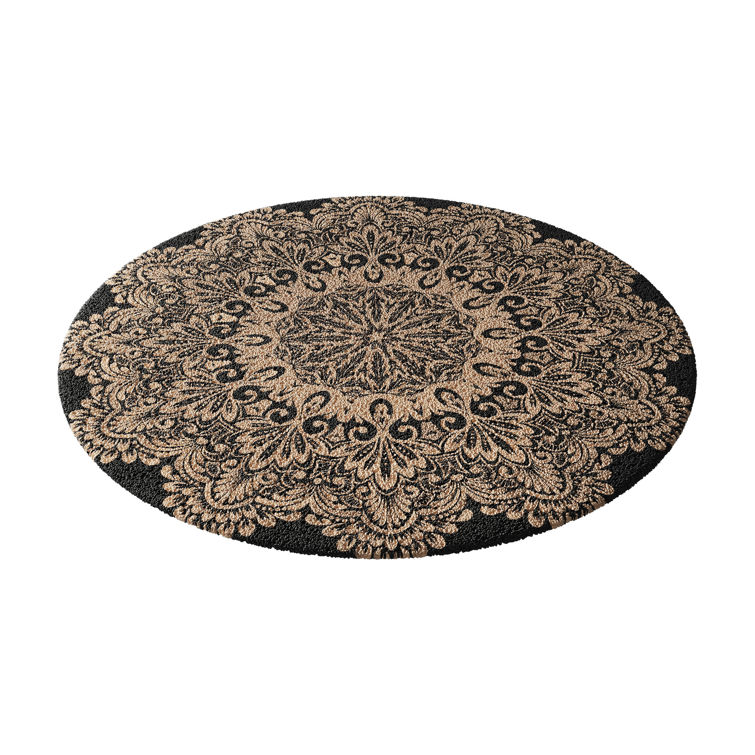 round carpet 5 3D model_5