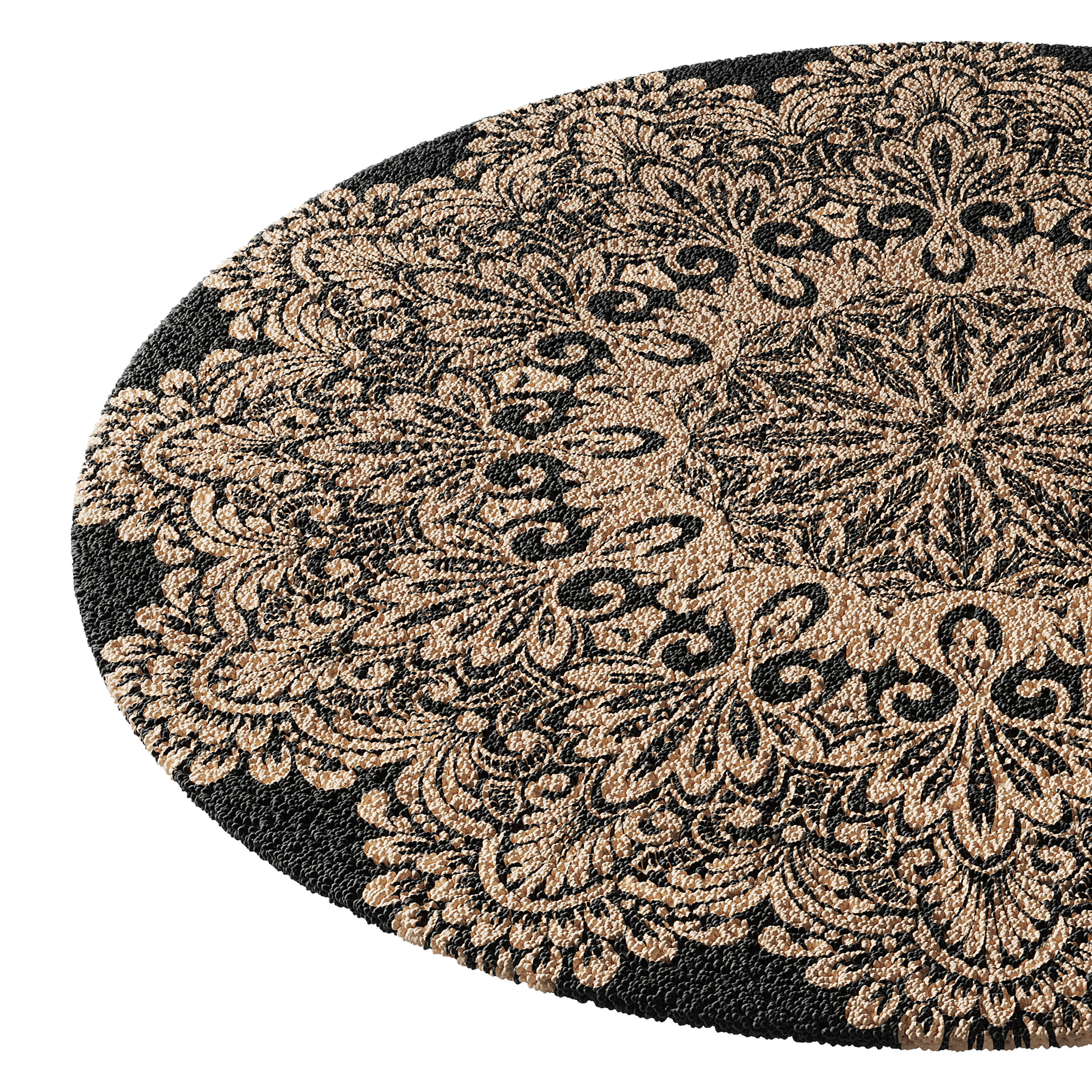 round carpet 5 3D model_12