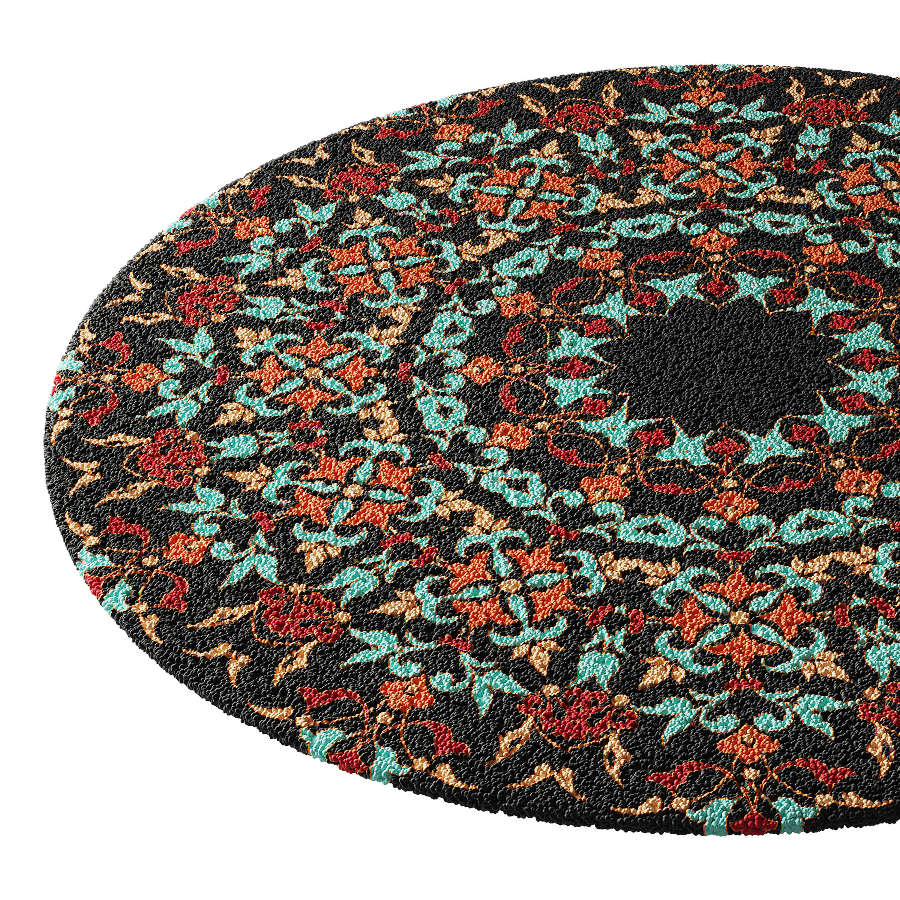 round carpet 6 3D model_8