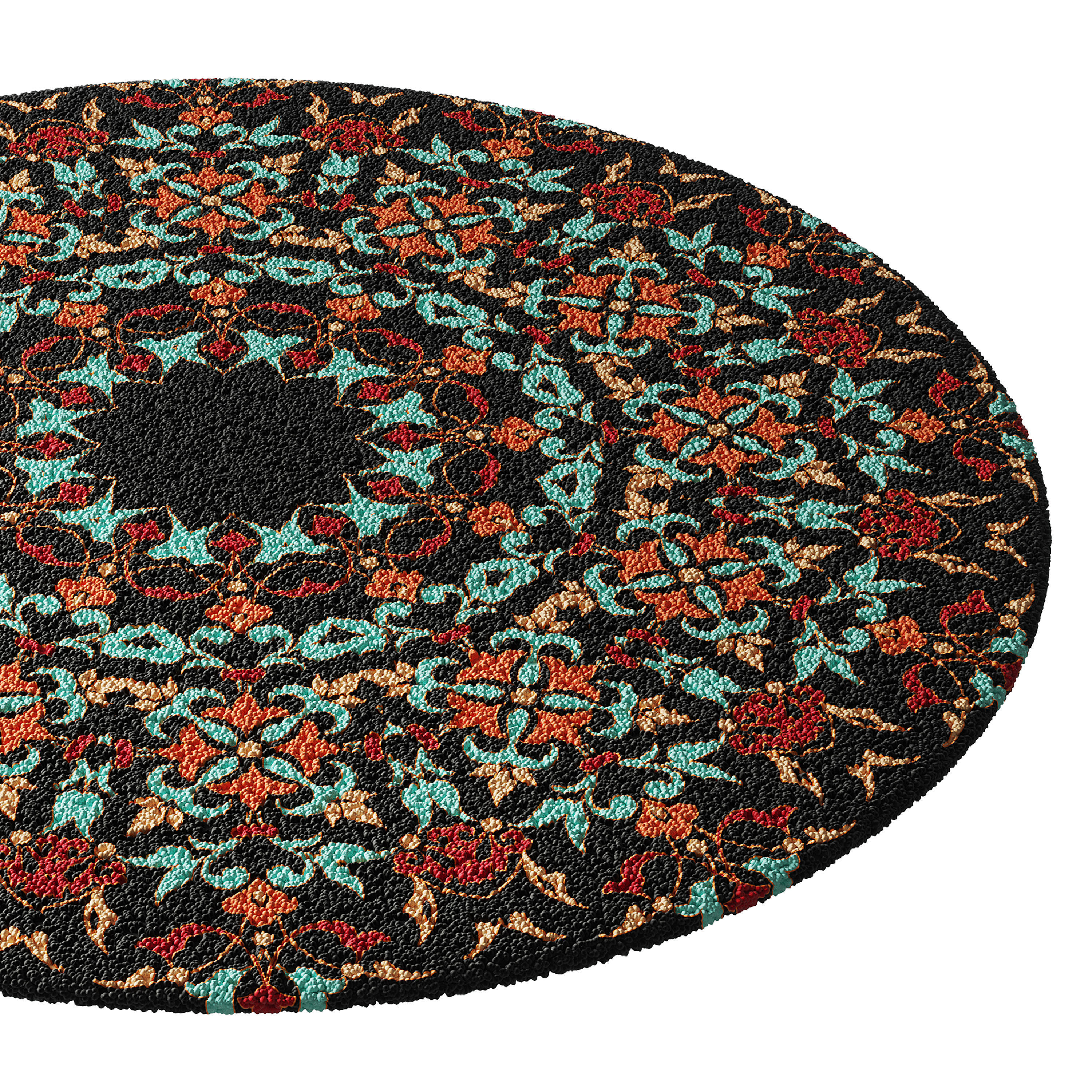 round carpet 6 3D model_9
