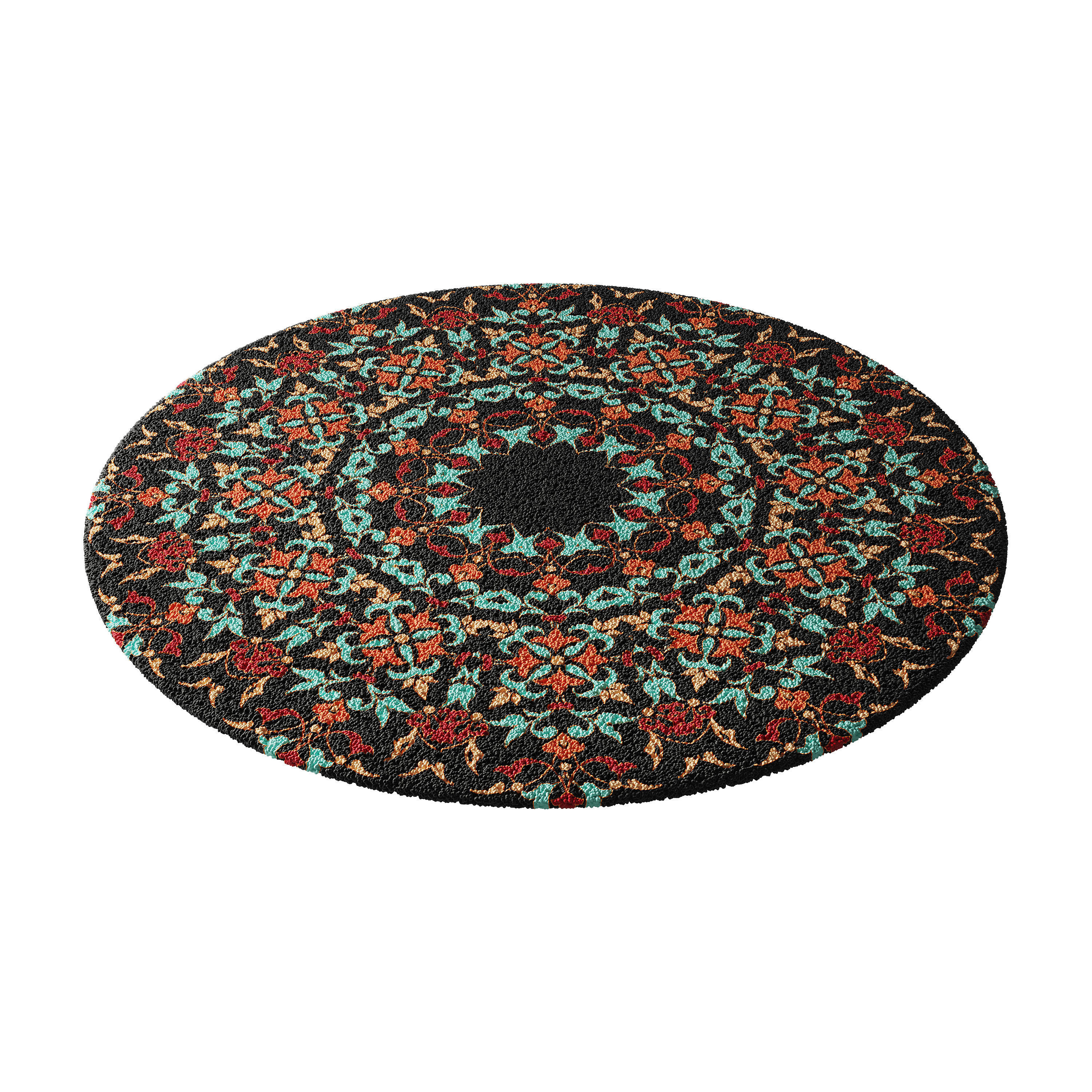 round carpet 6 3D model_6