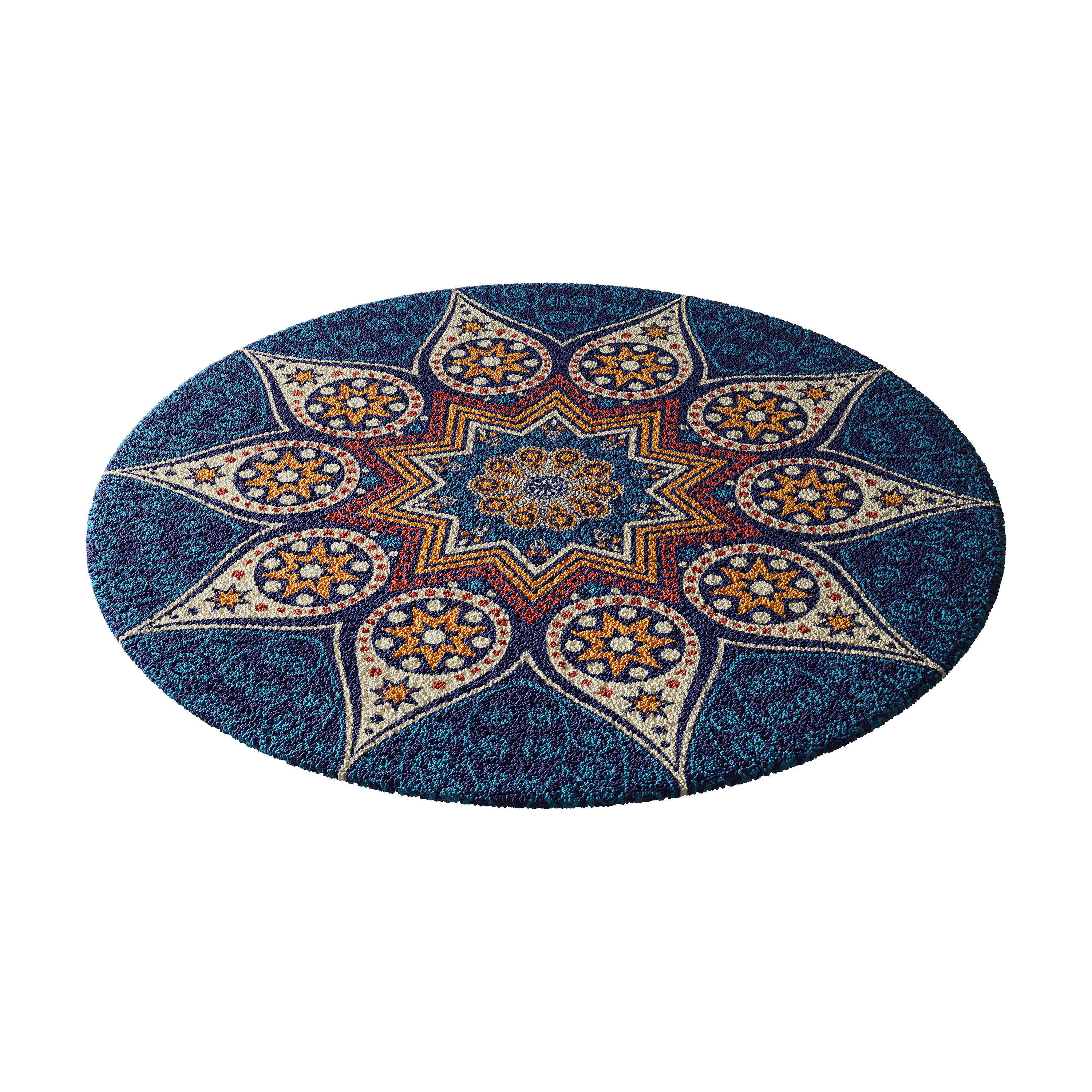 round carpet 6 3D model_5