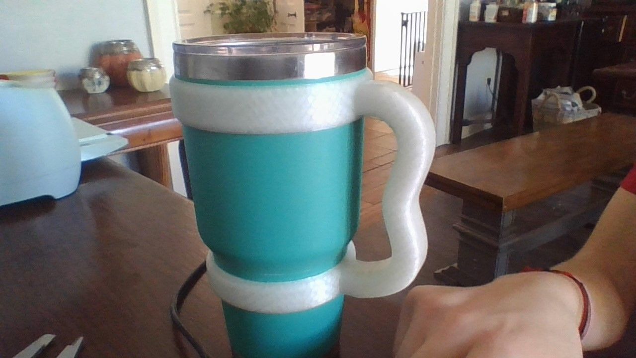 Yeti Compatible Comfortable Cup Handle 3D print model_2