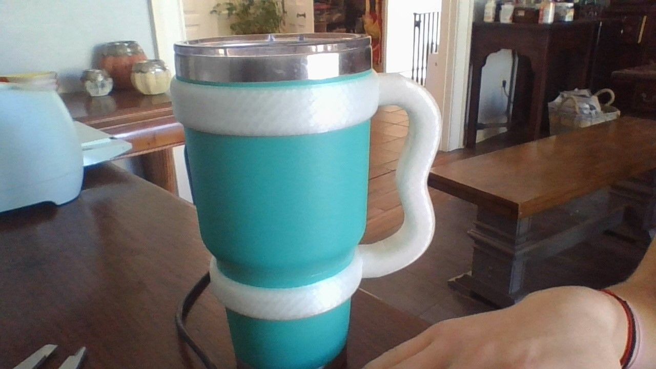 Yeti Compatible Comfortable Cup Handle 3D print model_1