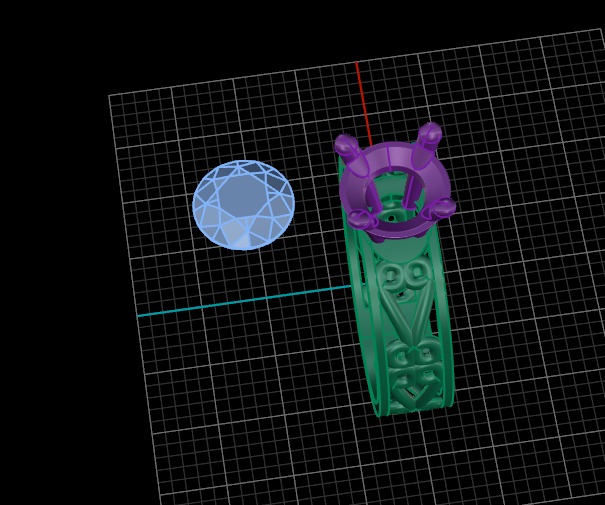 jewelry ring 104 3D print model_2