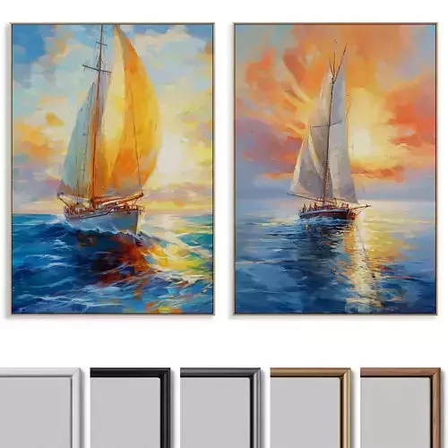 Plaster Photo Frame set  019