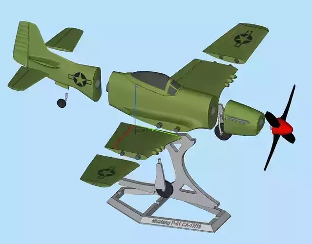  MUSTANG P51 CA-17 3D print model
