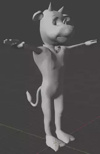 3D base mesh Calf Model