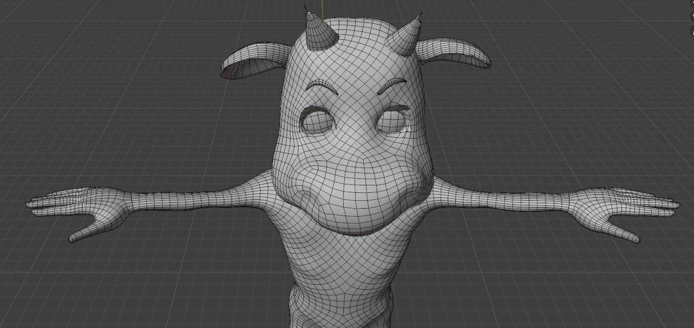 3D base mesh Calf Model Free low-poly 3D model_2