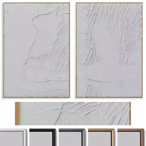 Plaster Photo Frame set  020