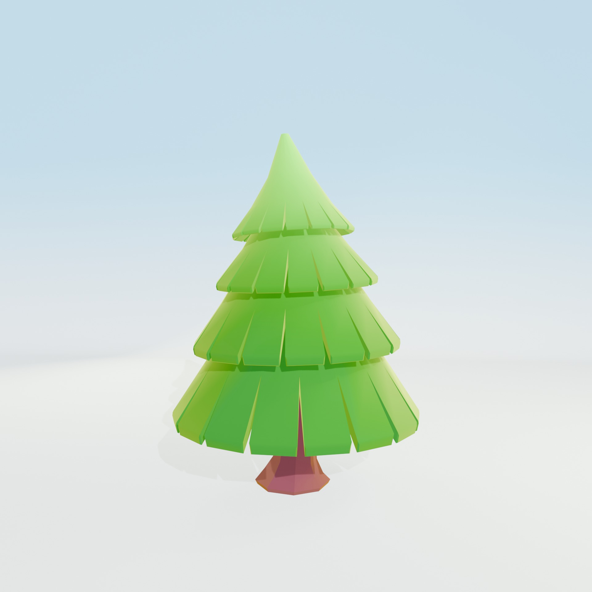 Low Poly Tree Pack - 9 Stylized Nature Assets for Games Low-poly 3D model_64