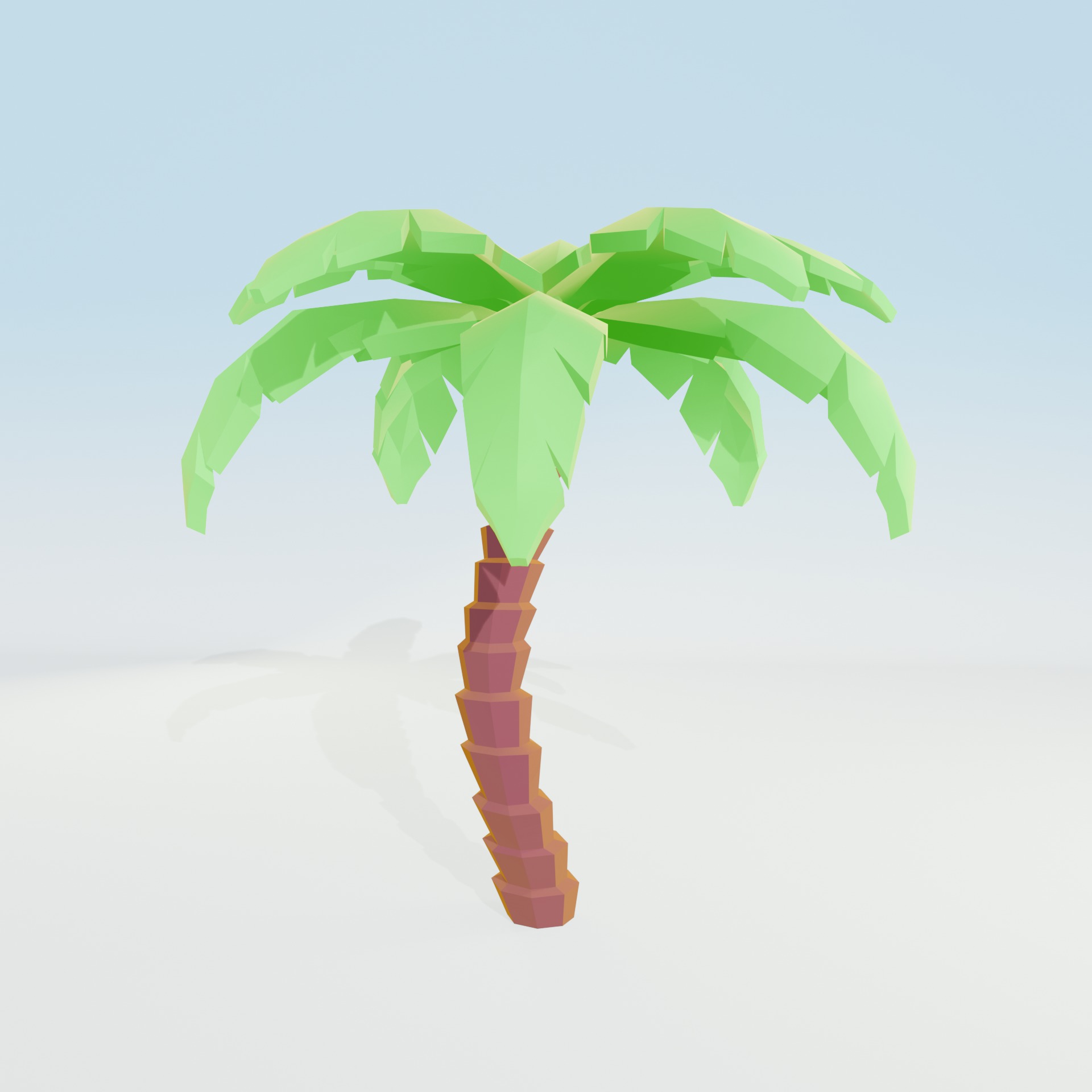 Low Poly Tree Pack - 9 Stylized Nature Assets for Games Low-poly 3D model_48