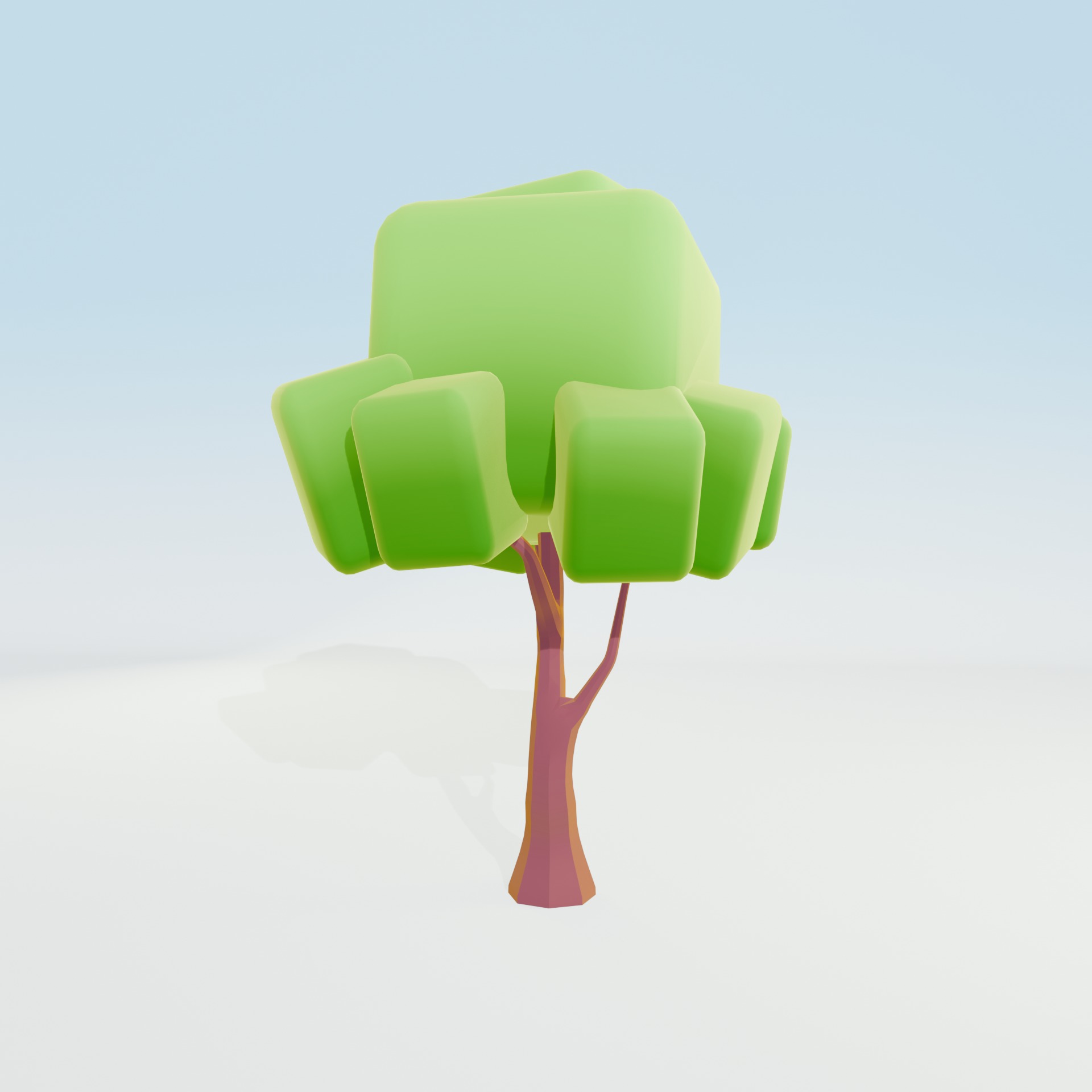 Low Poly Tree Pack - 9 Stylized Nature Assets for Games Low-poly 3D model_28