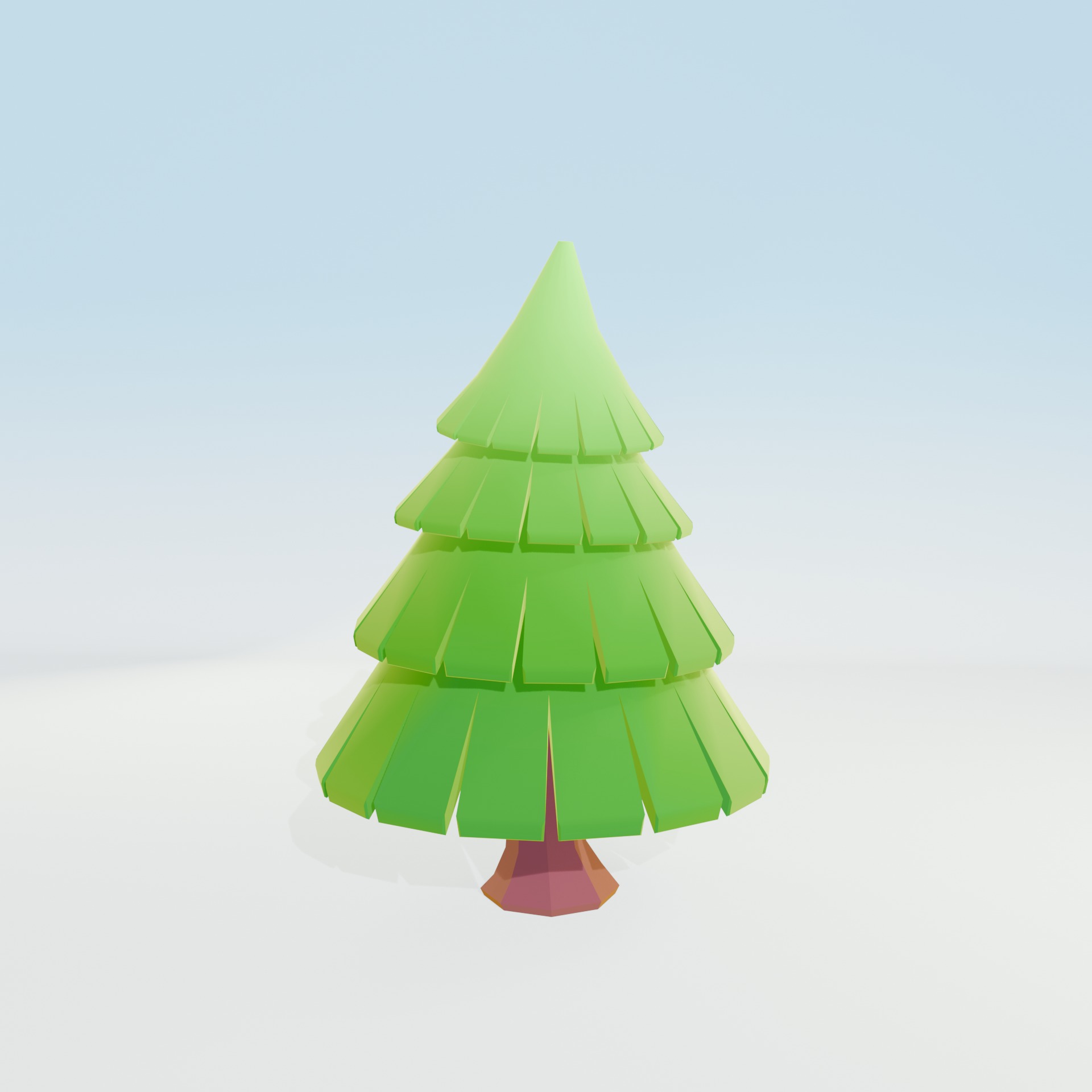 Low Poly Tree Pack - 9 Stylized Nature Assets for Games Low-poly 3D model_68