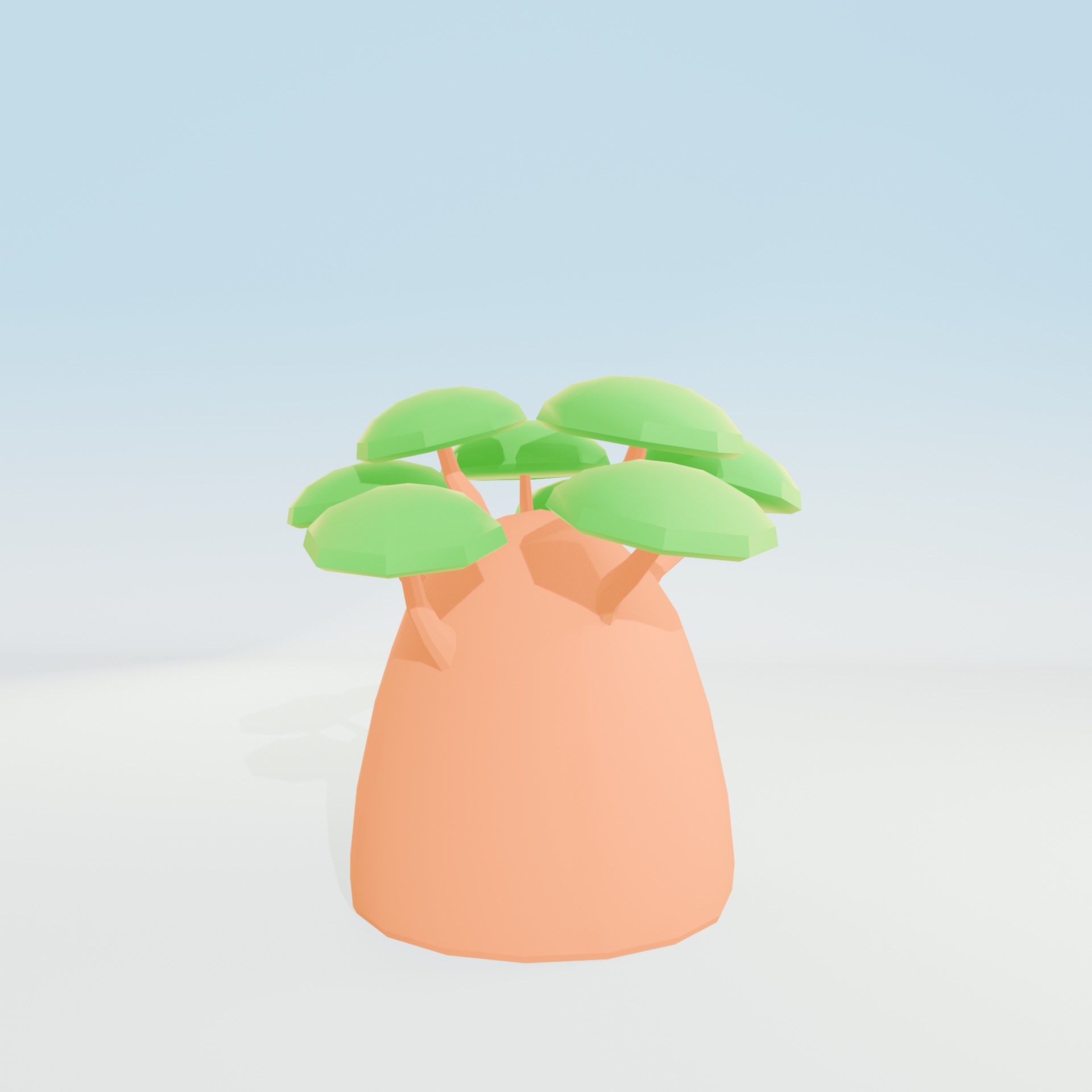 Low Poly Tree Pack - 9 Stylized Nature Assets for Games Low-poly 3D model_70