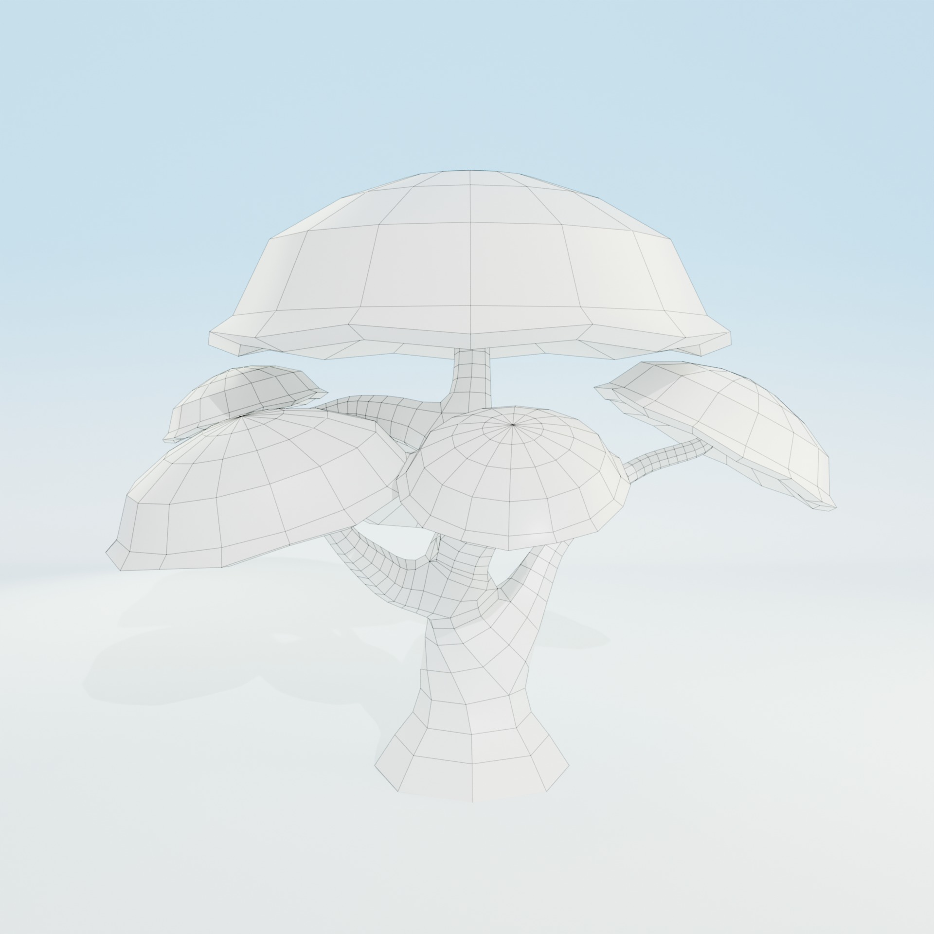 Low Poly Tree Pack - 9 Stylized Nature Assets for Games Low-poly 3D model_41