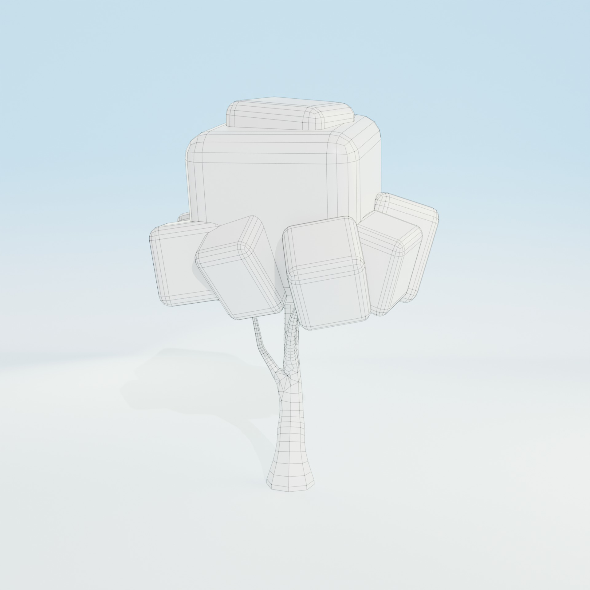 Low Poly Tree Pack - 9 Stylized Nature Assets for Games Low-poly 3D model_25