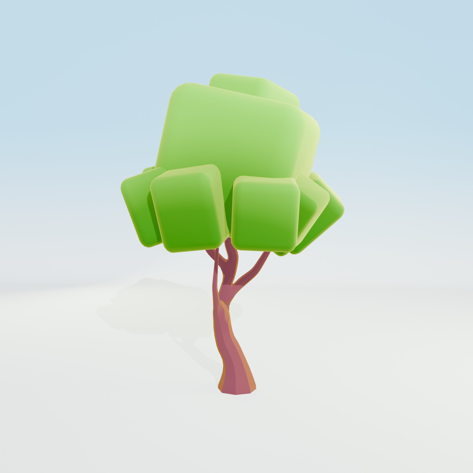 Low Poly Tree Pack - 9 Stylized Nature Assets for Games Low-poly 3D model_26