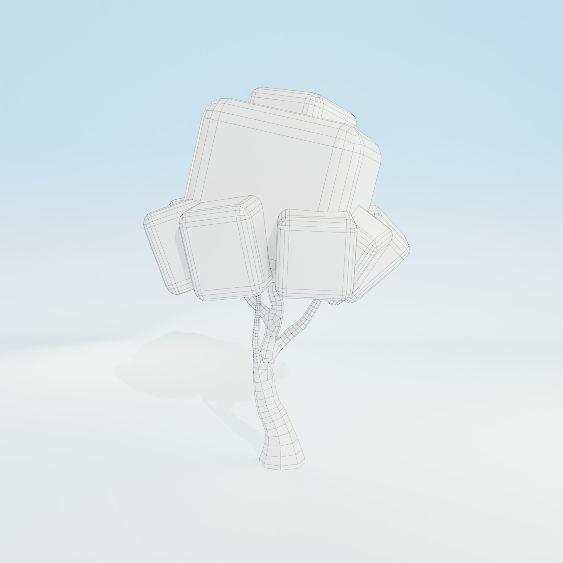 Low Poly Tree Pack - 9 Stylized Nature Assets for Games Low-poly 3D model_27