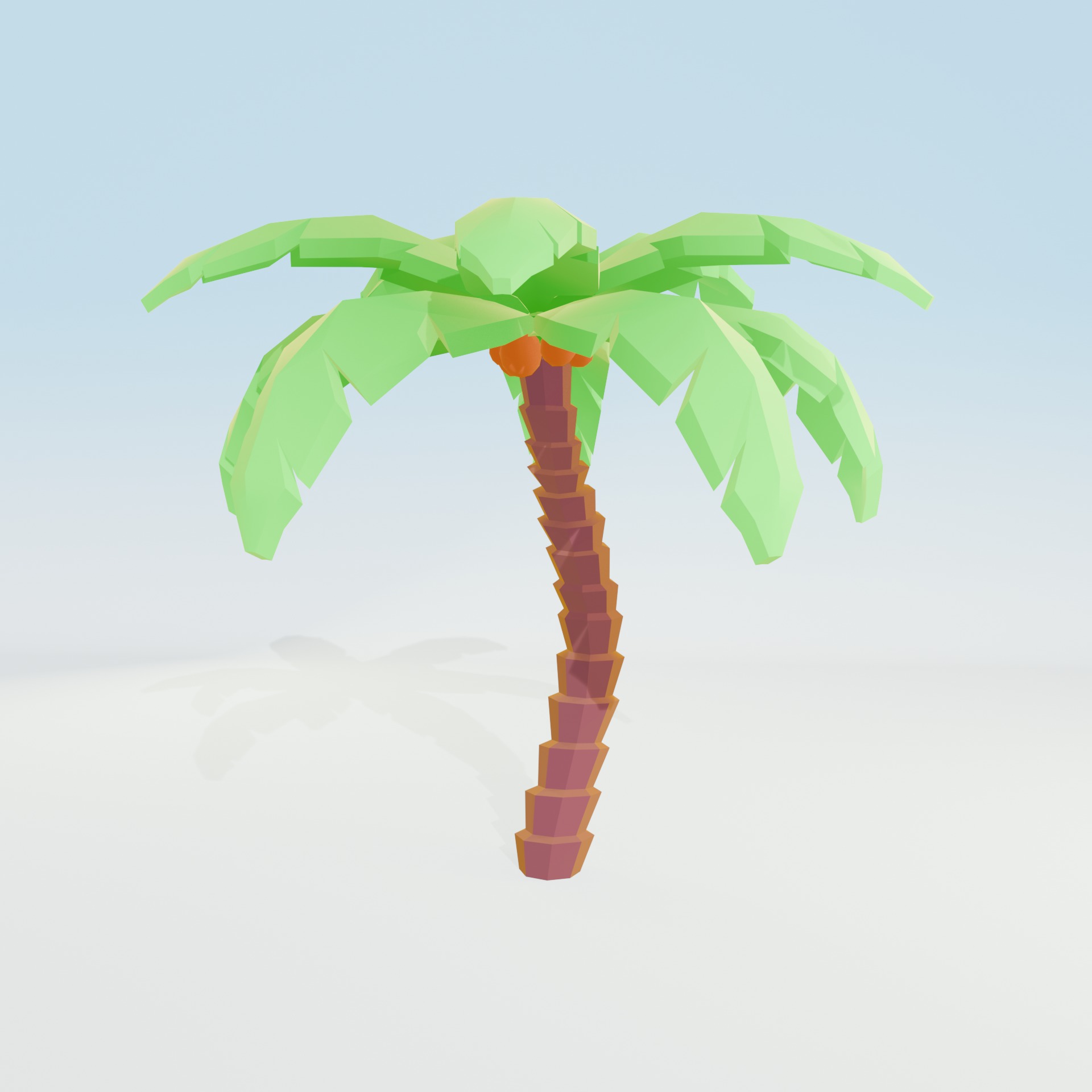 Low Poly Tree Pack - 9 Stylized Nature Assets for Games Low-poly 3D model_52