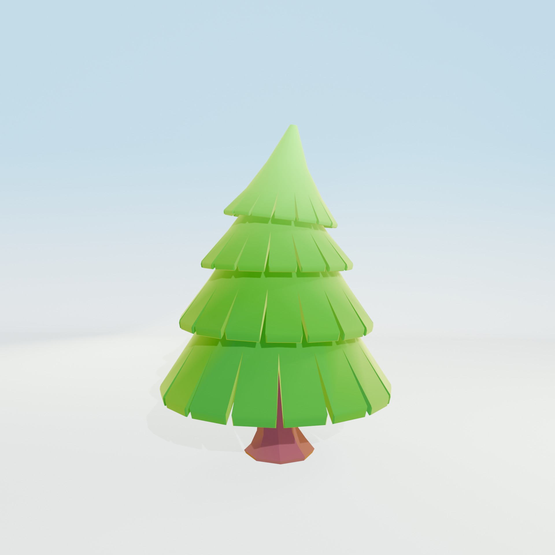 Low Poly Tree Pack - 9 Stylized Nature Assets for Games Low-poly 3D model_62