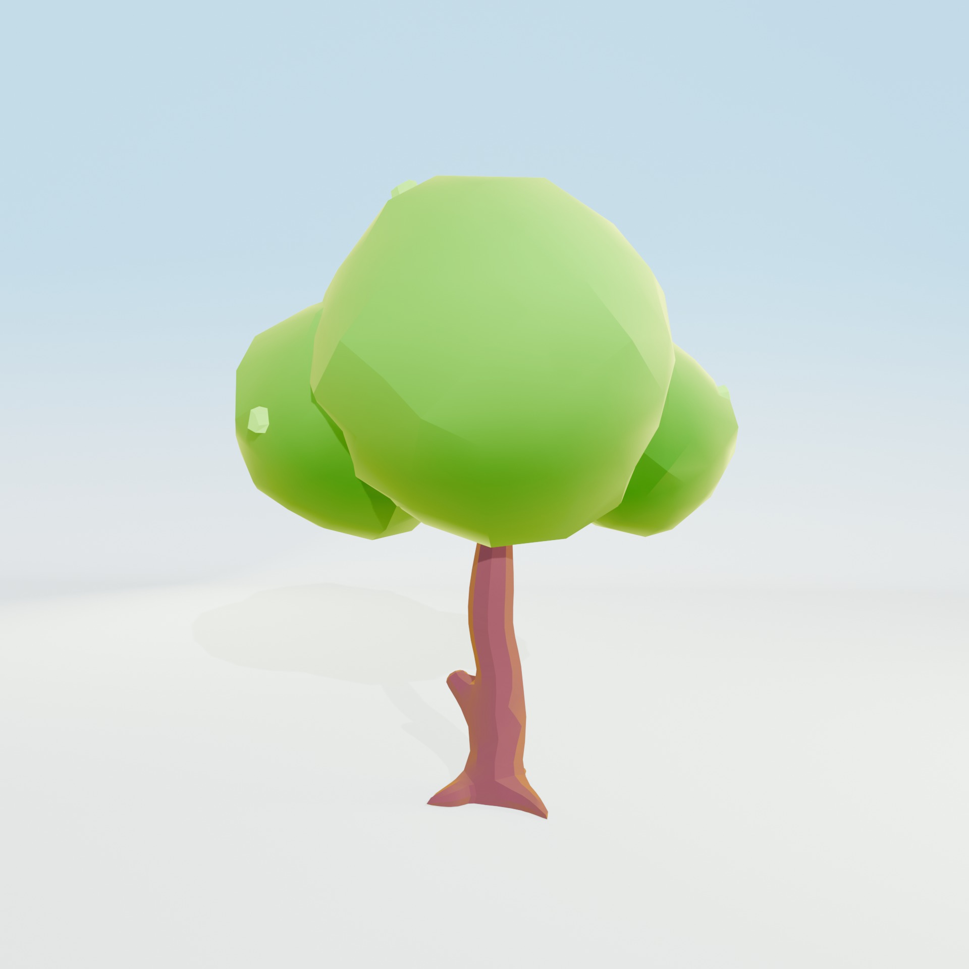 Low Poly Tree Pack - 9 Stylized Nature Assets for Games Low-poly 3D model_18