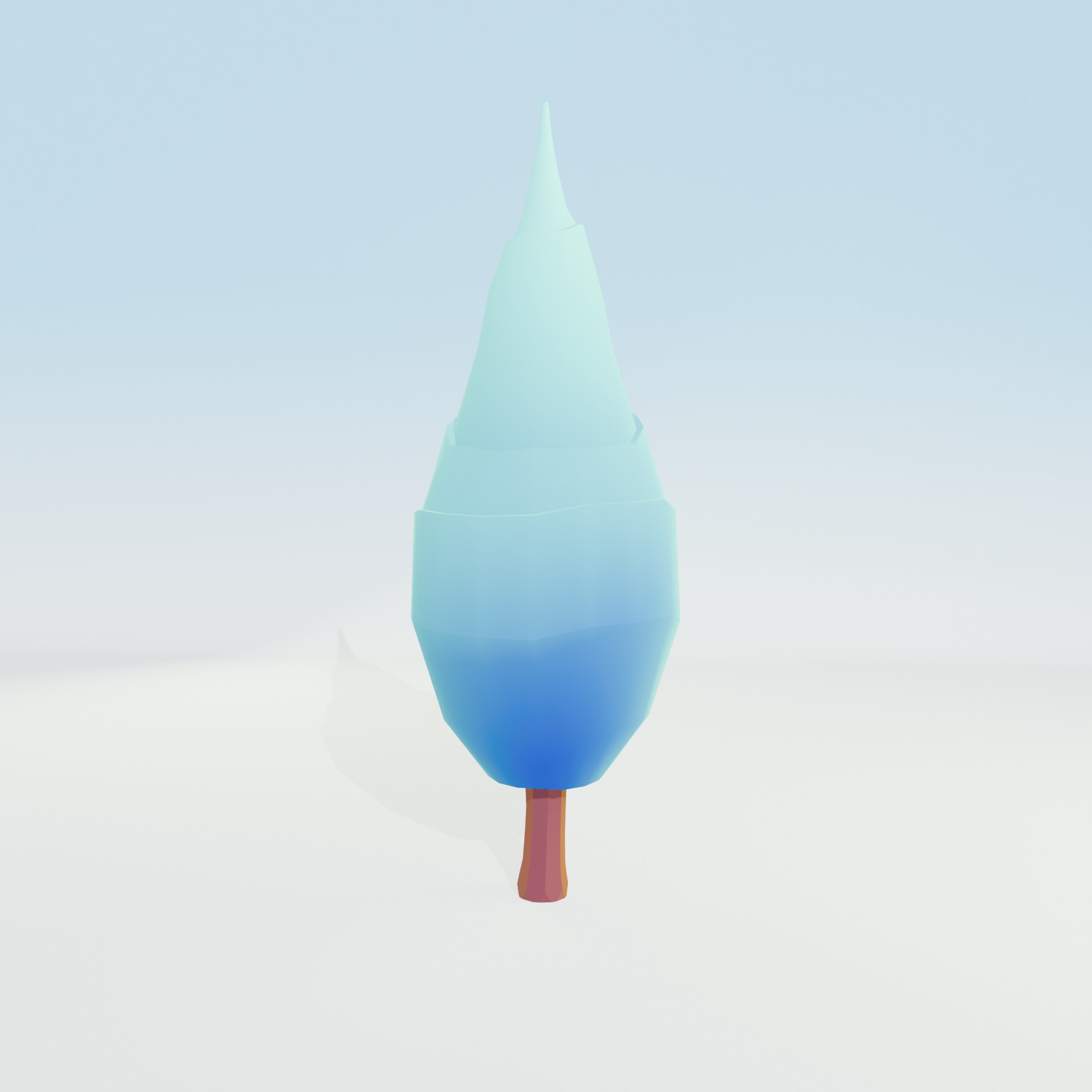 Low Poly Tree Pack - 9 Stylized Nature Assets for Games Low-poly 3D model_32