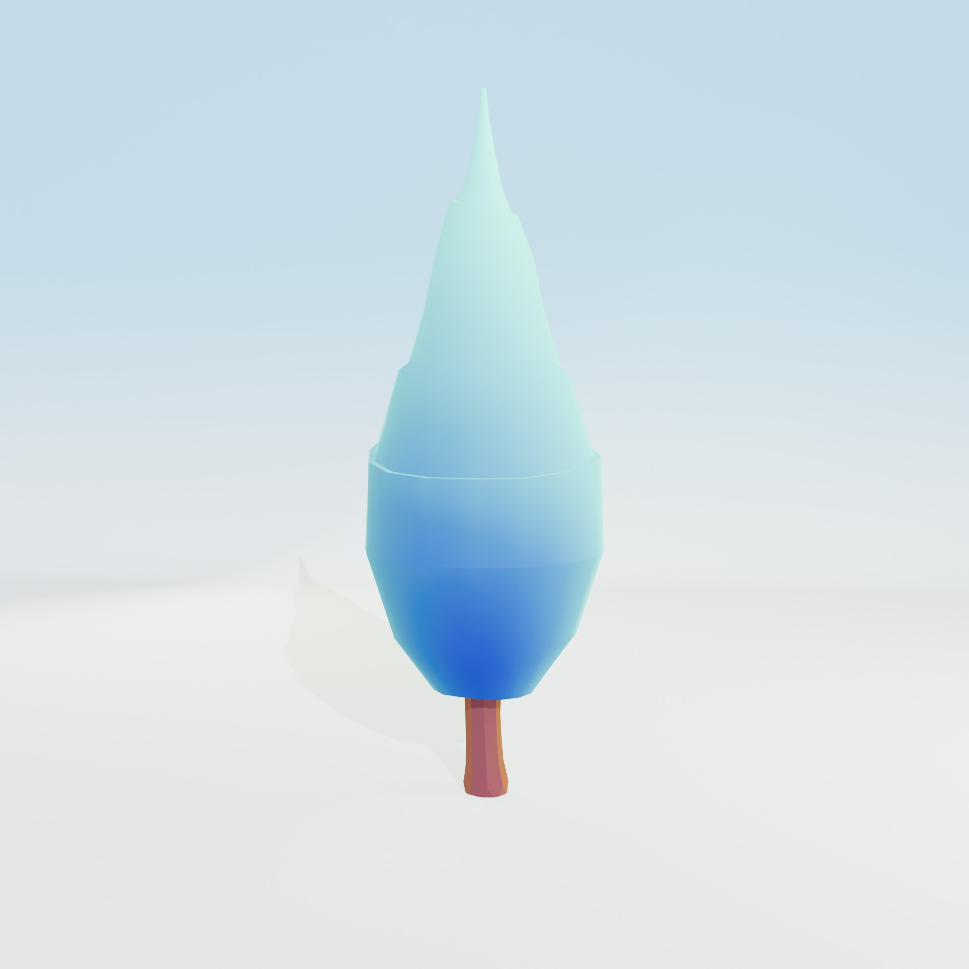 Low Poly Tree Pack - 9 Stylized Nature Assets for Games Low-poly 3D model_36