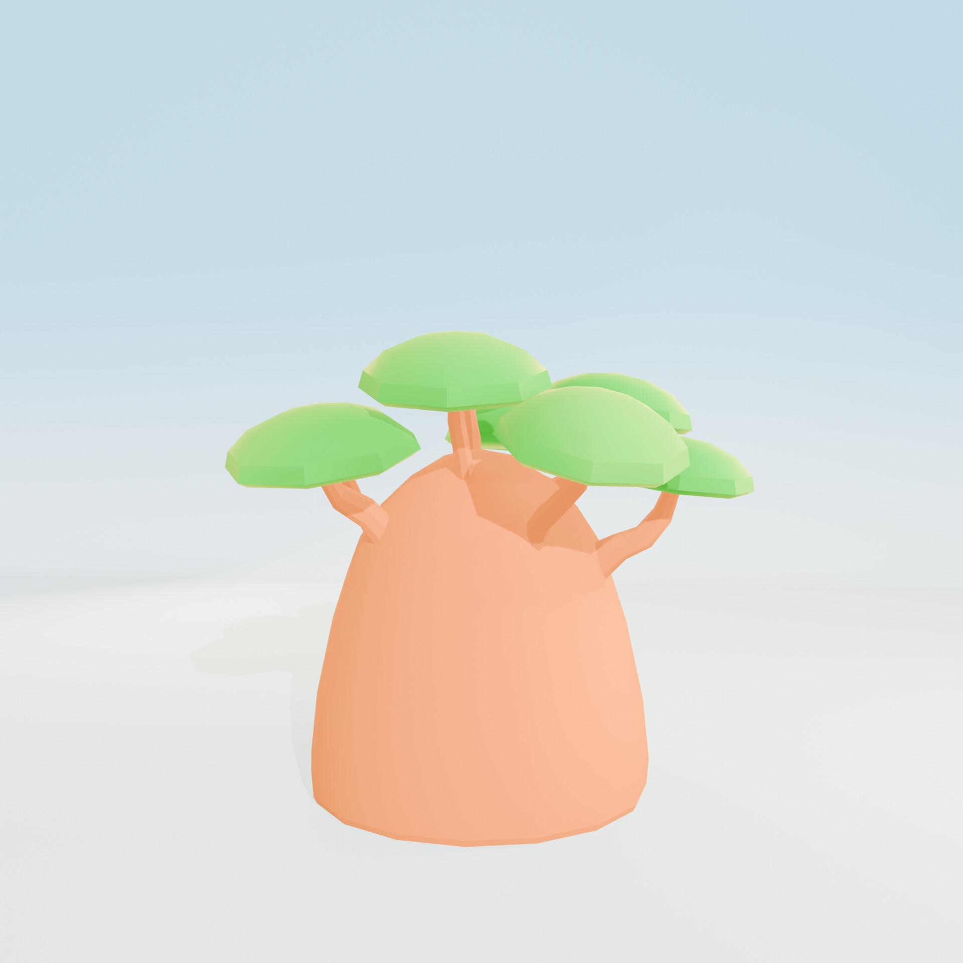 Low Poly Tree Pack - 9 Stylized Nature Assets for Games Low-poly 3D model_76