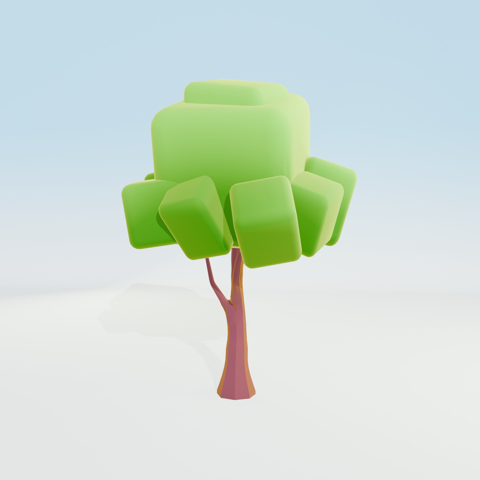 Low Poly Tree Pack - 9 Stylized Nature Assets for Games Low-poly 3D model_24