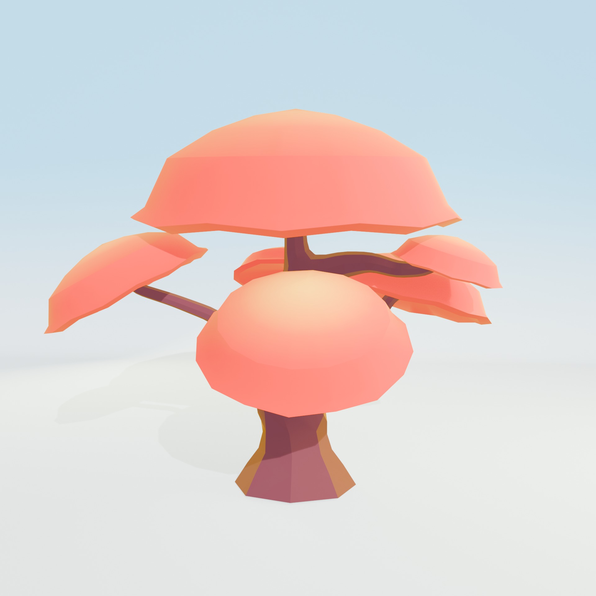 Low Poly Tree Pack - 9 Stylized Nature Assets for Games Low-poly 3D model_44